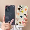 For Samsung Galaxy A72 Phone Case Love Heart Soft Liquid Silicone Camera Protection Back Cover For Samsung A 72 4G 5G Funda Capa