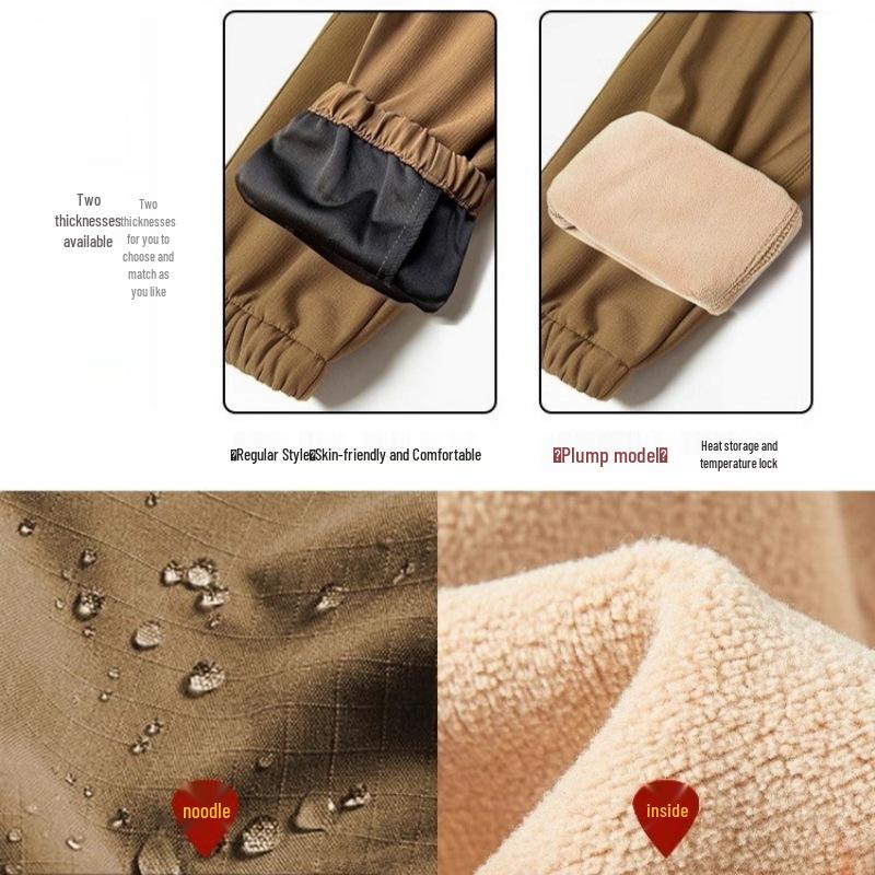 Unisex Windproof Waterproof Softshell Jogger Pants for All Seasons