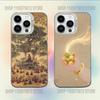 Religious Art Golden Buddha Ornate Phone Case For iPhone 16,15,14,13,12,11,Mini,Pro,E,MAX White Candy Matte Shockproof Cover