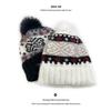 Cat Brother Retro Fair Isle Pom-Pom Knit Hat - Autumn/Winter Warmth