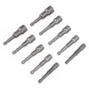2 Set Magnetic Hex Socket Set 1/4in Shank 65mm Screw Nut Driver Setter Drill Bit 1/4in 5/16in 3/8in 
