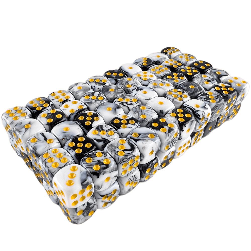 100pcs Mini 12mm Dice Mixing Colored Rounded Corner Game Dice Entertainment Gambling for Party Bar Club Drinking Dice