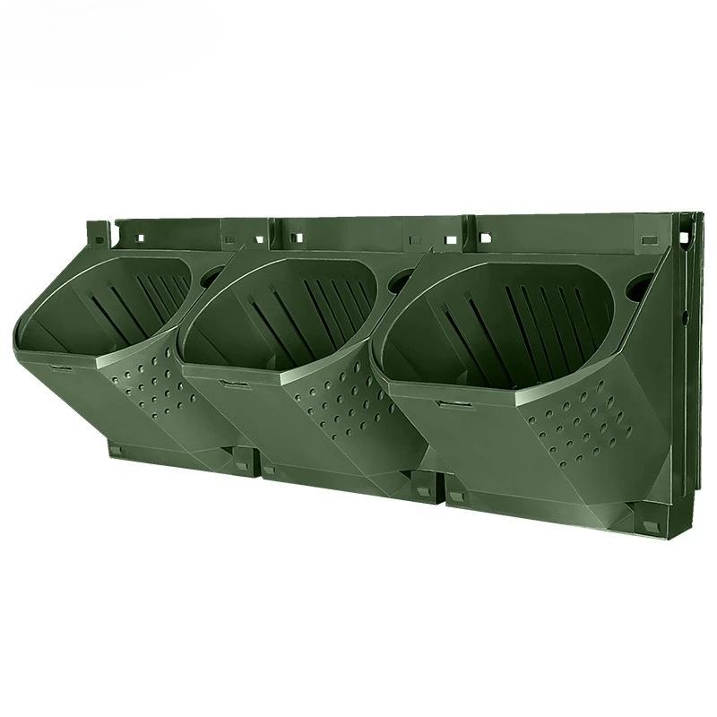 Perete Verde Vertical Tridimensional Cutie de Plantat Multi-strat Suport de Perete Jgheab de Flori din Plastic Ghivece de Flori