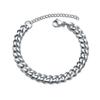 Women's Stainless Steel 3/5/7mm Fashion Men's Bracelet Wide Chain Cuban Classic