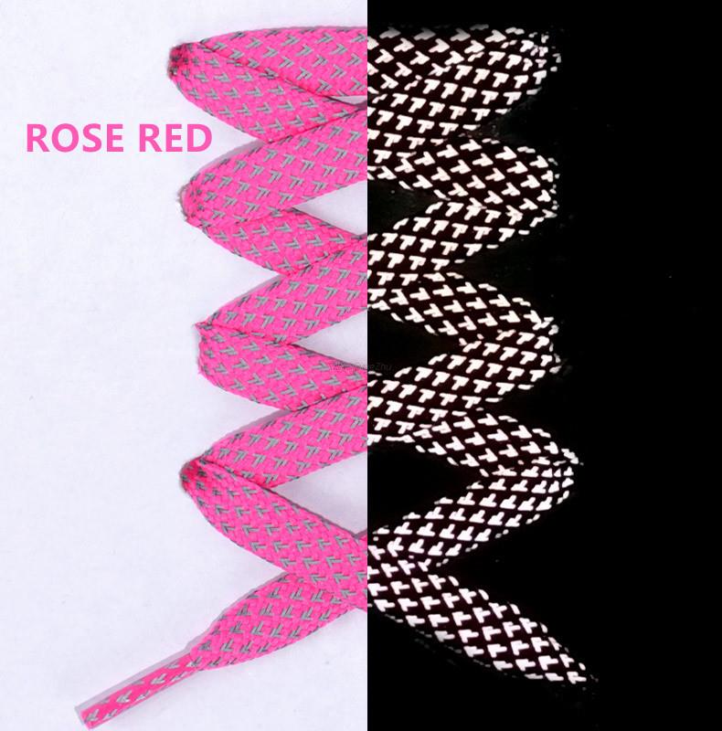 1 para odblaskowych sznurowadeł płaskie sznurowadła do sneakersów kolorowe odblaskowe sznurowadła świetlne sznurowadła 100/120/140/160CM sznurki