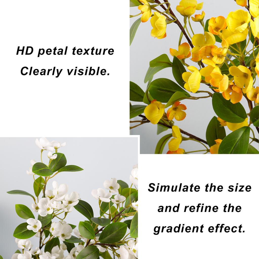 Artificial Flower Stem 31.5 Inch Faux Spring Flower Pick Branch Decor for Wedding Home Vase Filler Table Centerpiece