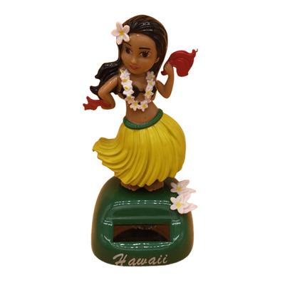 Güneş Enerjili Dans Eden Bebek, Sallanan Bebek, Hawaiili Kız, Güneş Enerjili Gösterge Paneli Süsü, ABS, Sallanan Figür, Enerji