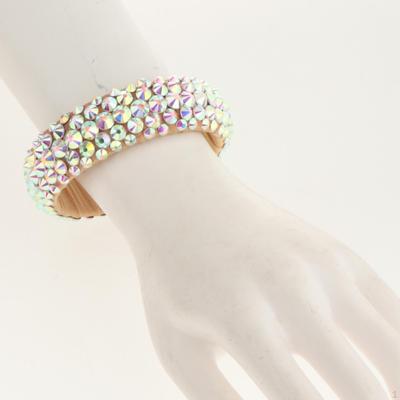 Belly Dance Bracelet Statement Shining Wide Bangle for Celebration Party Banquet