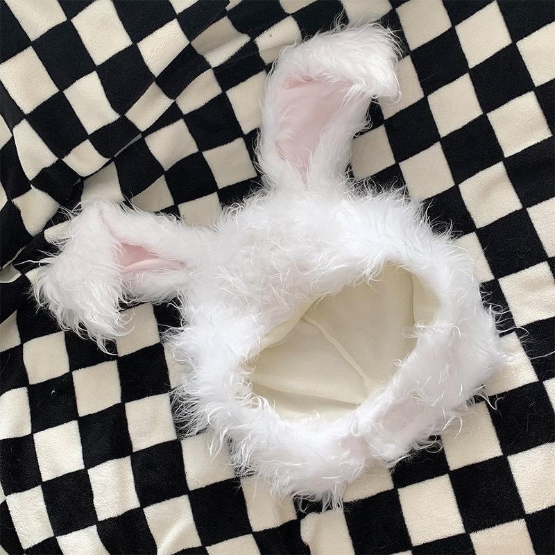Winter Herbst Warme Hüte Damen Niedliche Hasenohren Hüte Mädchen Party Cosplay Hüte für Frauen Mädchen Mütze