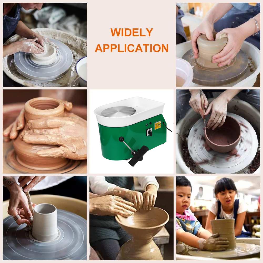25cm 700W Brushless Electric Pottery Wheel Machine Ceramic Shaping Tool Pottery Art Machine for Student and Amateur