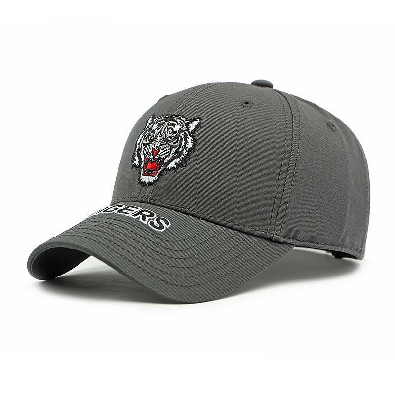 Fashion Baseball Cap Men Women Trucker Cap Male Outdoor Sun Hat Tiger Head Embroidery Peaked Visor Summer Fishing Hat Unisex