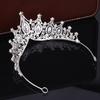 Tiara Couronne de Luxe de Mariée avec Diamant Princesse Anniversaire Performance Couronne Bandeau Accessoires Cheveux Accessoires Robe