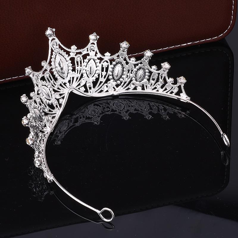 Tiara Couronne de Luxe de Mariée avec Diamant Princesse Anniversaire Performance Couronne Bandeau Accessoires Cheveux Accessoires Robe
