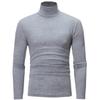 Autumn Winter Men's High Neck T-shirt Slim Fit High Elastic Long Sleeve Men's Clothing Casual Breathable Pullover Bottoming Shirt