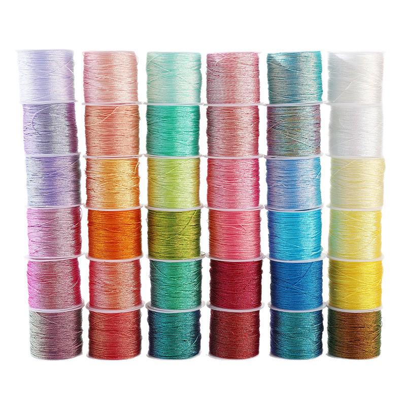 Iridescent Thread for DIY Weaving Jewelry: Bracelet, Necklace, Lanyard, 36912 Strands