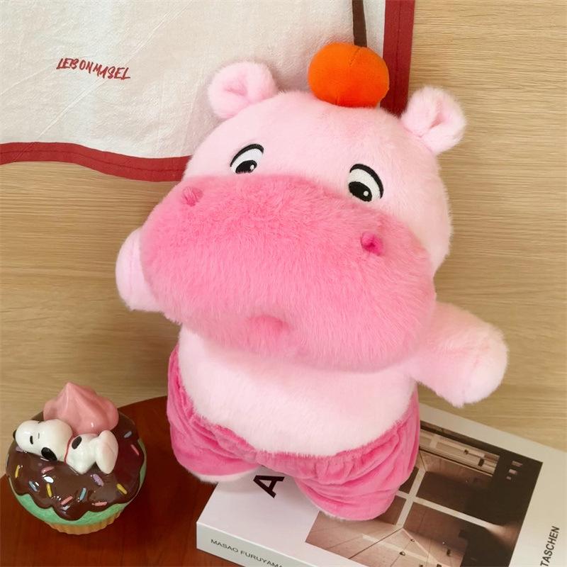 Cute Capybara Lululu Plush Emoji Keychain Doll