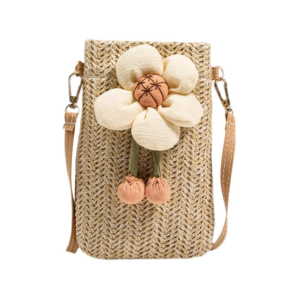 Crossbody Bag Women Durable Lightweight Trendy Purse Shoulder Bag Women Woven Handbag for Beach Dating Summer