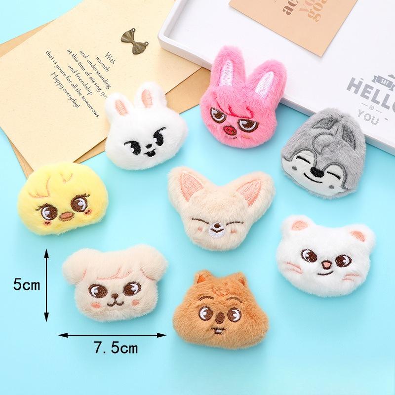 Kawaii Stray Kids Cartoon Doll Brooch Clothing Bag Accessories Keychain Gift for Fans