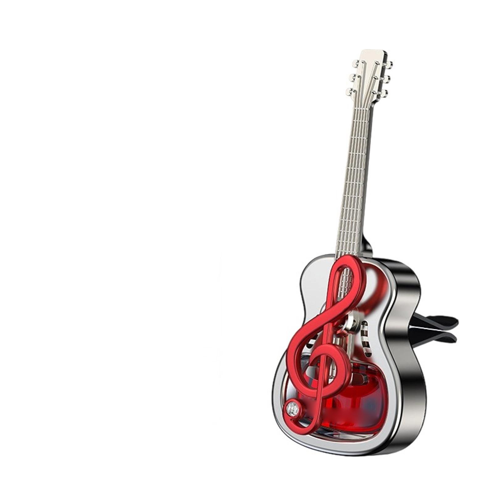 

Автомобильный аромаклип в форме гитары, освежитель воздуха с креплением на вентиляционную решетку, диффузор ароматов, парфюм, диспенсер для аромадиффузора, 40 мл One Size