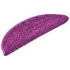 VidaXL Stair Carpet 10 Pieces 56x17x3 Cm Purple Semicircle 149793