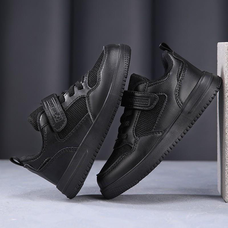 Youth style shoes Kids Black Mesh Running Shoes Boys Girls Lightweight Breathable Casual Sneakers School Outdoor Use