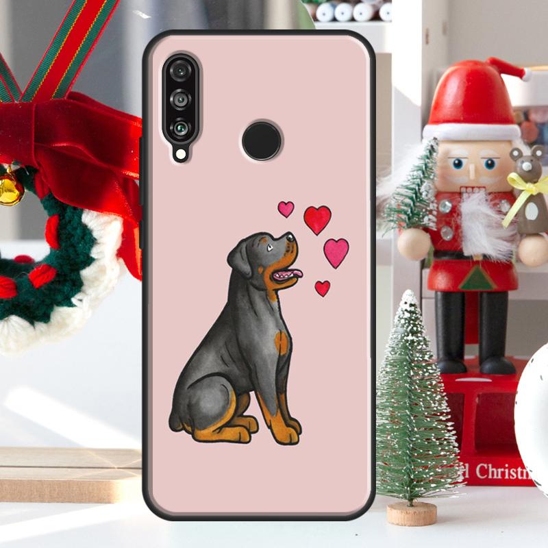 Cute Rottweiler Dog For Huawei Nova 5T 9 10 SE 7i 8i 11i 12i Y73 Y72 Y61 Y91 Y60 Y70 Y90 P20 P40 P30 Lite Case
