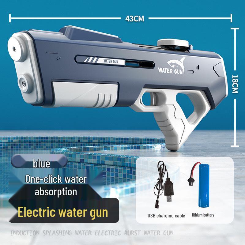Pulse Electric High-Pressure Water Gun: Automatic Absorption & Strong Spray for Outdoor Fun