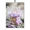 Wall Art Canvas Painting Purple Lavender Field Reed Girl House Bike Living Room Decoration Posters And Prints Home Wall Pictures