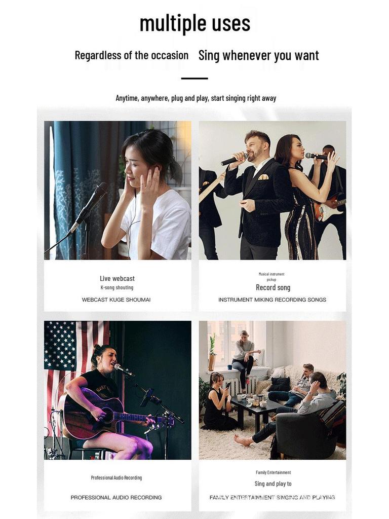 BM700 Condenser Microphone for Streaming, Recording, and Live Broadcasts