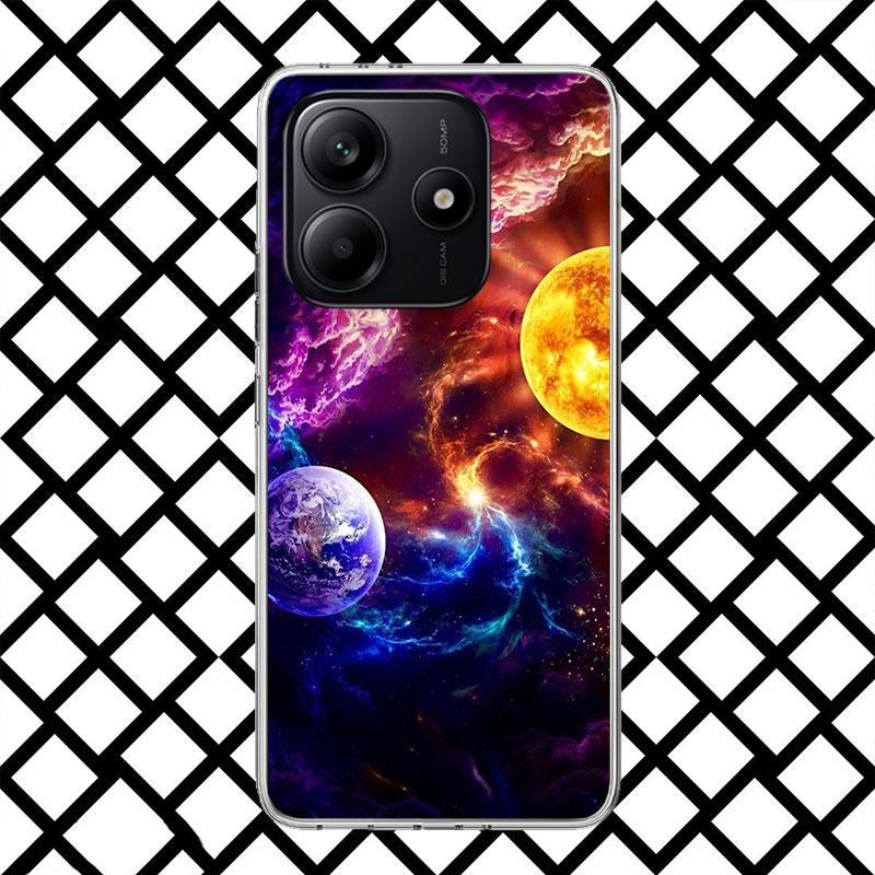 Earth Stars Space Phone Case for Xiaomi Redmi Note 15 14 14S 13 12 12S 11 Pro Plus 11E 11T 11S 10S 5G Soft Cover Fundas Redmi No