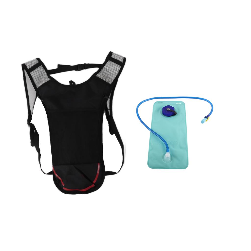 Hydration Pack Lightweight Breathable Multifunctional Water Backpack with 2L Water Bag Straw for Running Hiking Cycling