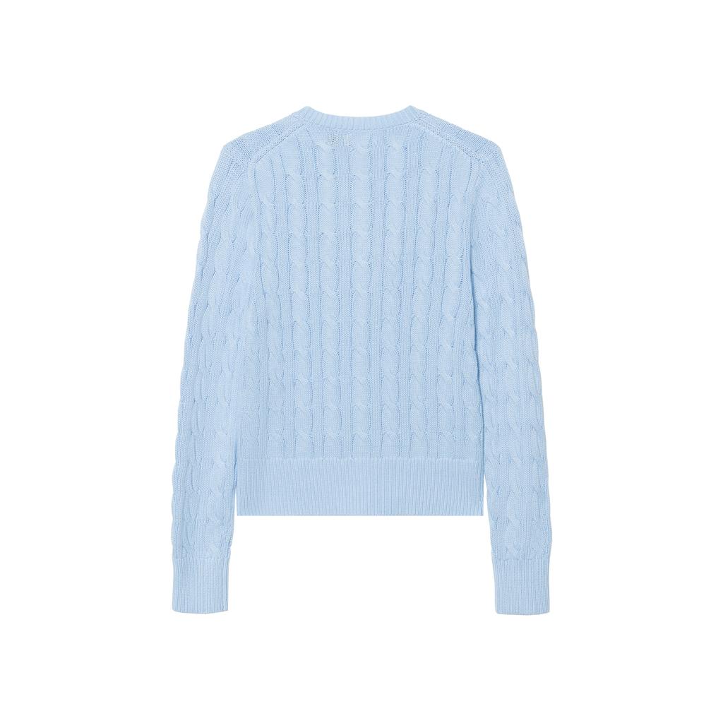 Polo Ralph Lauren Ss26 Single-Breasted Logo Embroidered Long Sleeve Knit Sweater Standard Fit Women sweater 211839418-503