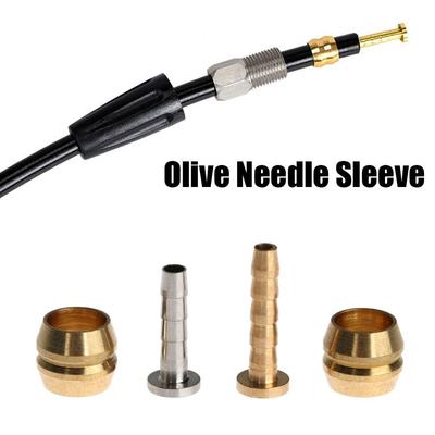 Acessórios MTB Bike Conector Inserir Tubo de Óleo Mangueira Freio a Disco Hidráulico Olive Needle Sleeve