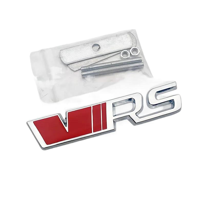 3D Metal Silver Black VRS Logo Emblem Car Mudguard Badge Trunk Decal for Skoda Fabia Kodiaq MK2 MK3 A7 A5 Sticker