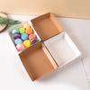 10/20Pcs Cake Dessert Donut Decoration Box Kraft Paper Cookie Bakery Food Sandwich Packing Box Wedding Birthday Party Supplies