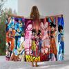Anime D-Dragon Ball Game Cartoon Flannel Blanket,Ultra Soft Warm Plush Throw for Home Bedroom Bed Sofa Cover Office Camping