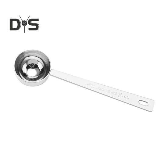 

15/30 мл противоскользящая мерная ложка, термостойкая надежная высокоточная ложка для кофе 15ml серебряный