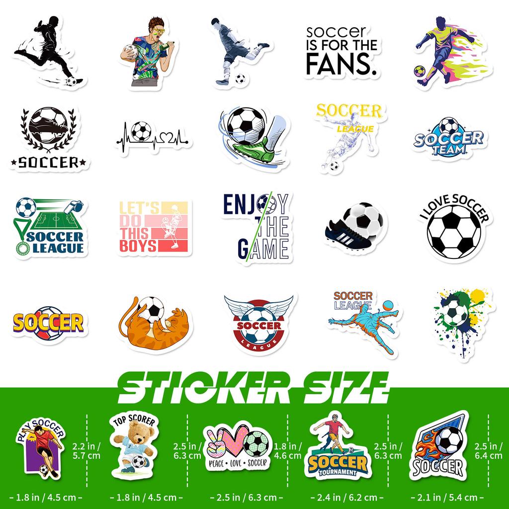 50 Graffiti Football Stickers World Cup Football Star Team Waterproof Self-adhesive Stickers Temu Stickers
