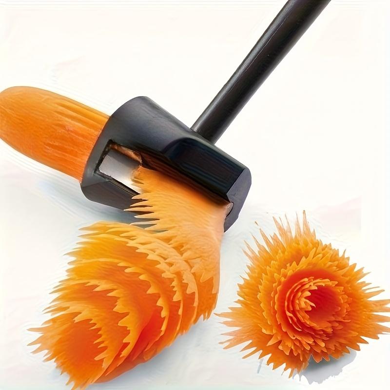 

Manual Spiral Slicer for Vegetables & Fruits, Ideal for Potato, Carrot & Radish, Practical Kitchen Peeling & Carving Gadget небесно-голубой