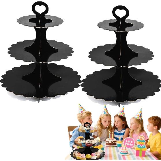 3 Tier Butterfly Cupcake Stand,Suitable for Butterfly Themes – Easy to Assemble& Reble(1Butterfly)
