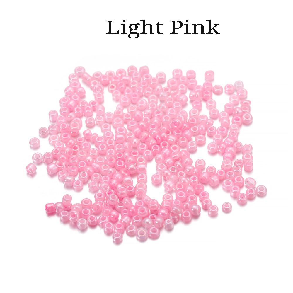 500pcs 3mm Cute Colorful Charm Macaron Glass Seed Beads Cute Small Bead Sweets For DIY Nacklace Jewelry Craft Making Accessories