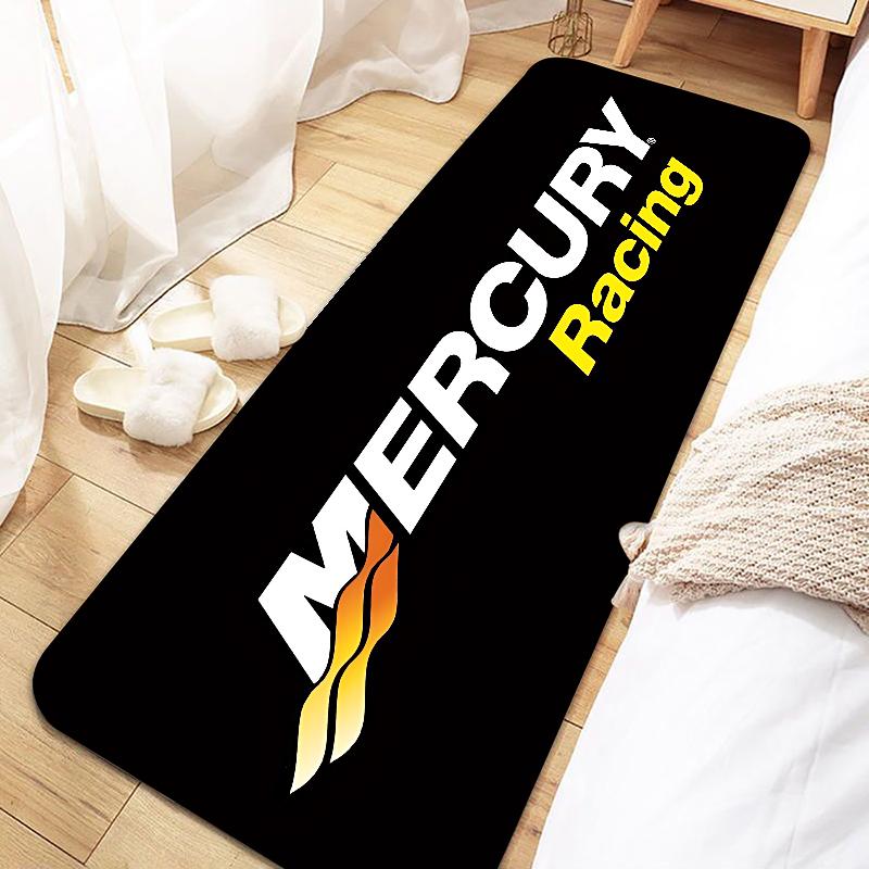 Mercury Racing Fußmatte Eingang Rutschfeste Fußmatte Waschbarer Küchenteppich Wohnzimmer Flur Teppiche Badezimmer Bad Türvorleger