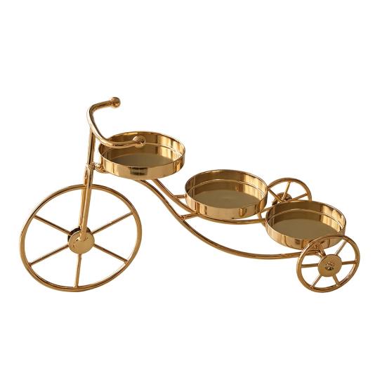 Yangyizhi Bicycle Shape Candle Holder, Nordic Style Candlestick, Metal Holder for Scented Candles Tealights, Romantic Home Decor Wedding Gift
