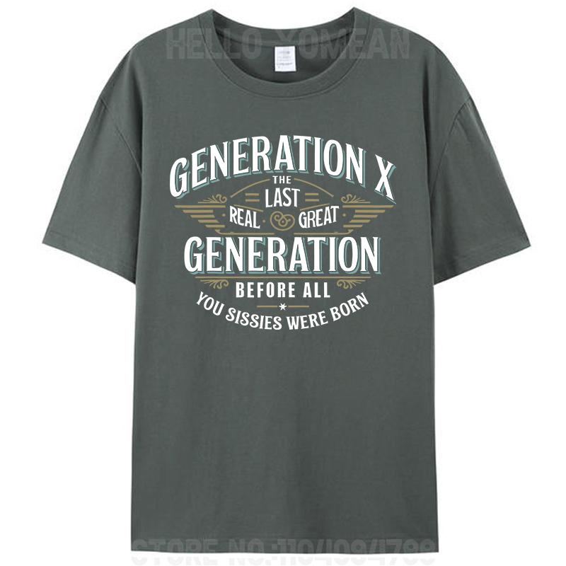 Generation X 1965-1980 Die letzte wirklich großartige Generation X Witziges sarkastisches T-Shirt Damen Herren 100% Baumwoll-T-Shirt Tops Neuheitsgeschenke