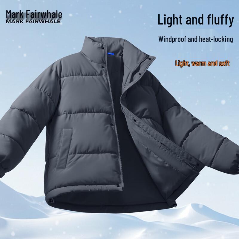 

Mark Huafei Men s Stand Collar Winter Padded Jacket 2XL