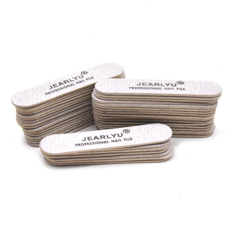 Kompaktes Holz-Nagelfeilen-Set - Doppelseitig, waschbar, für Nailart und Schleifen