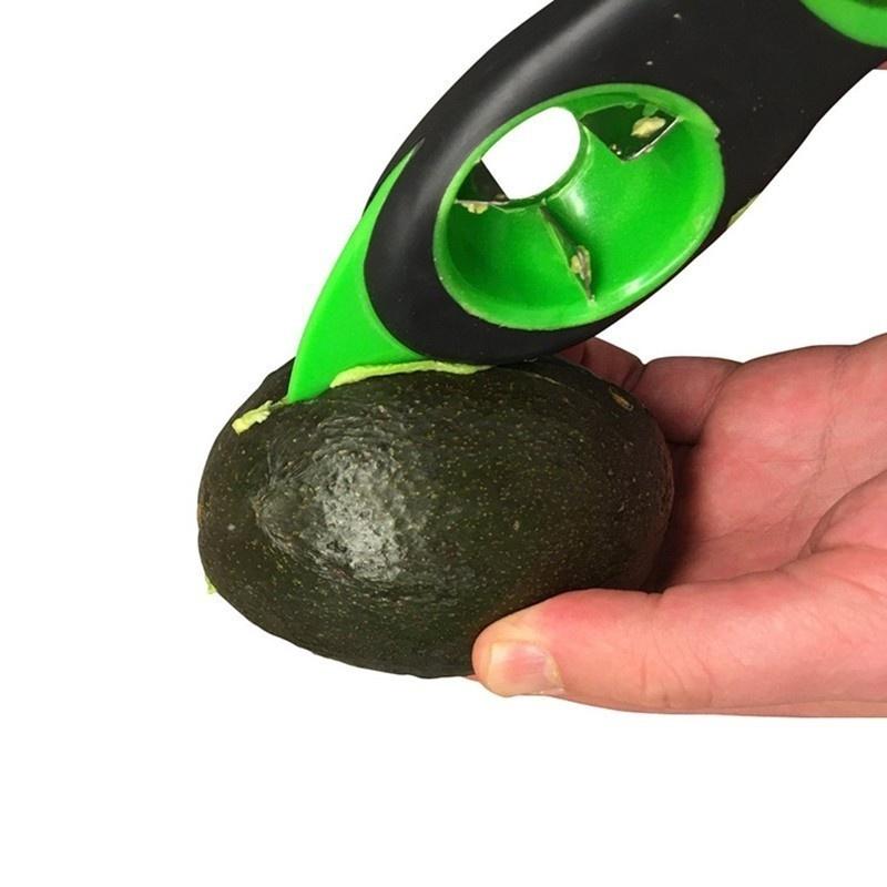 New Multifunctional 3-in-1 Plastic Avocado Splitter Slicer Shea Knife Pitter Peeler Fruit Cutter Pulp Se