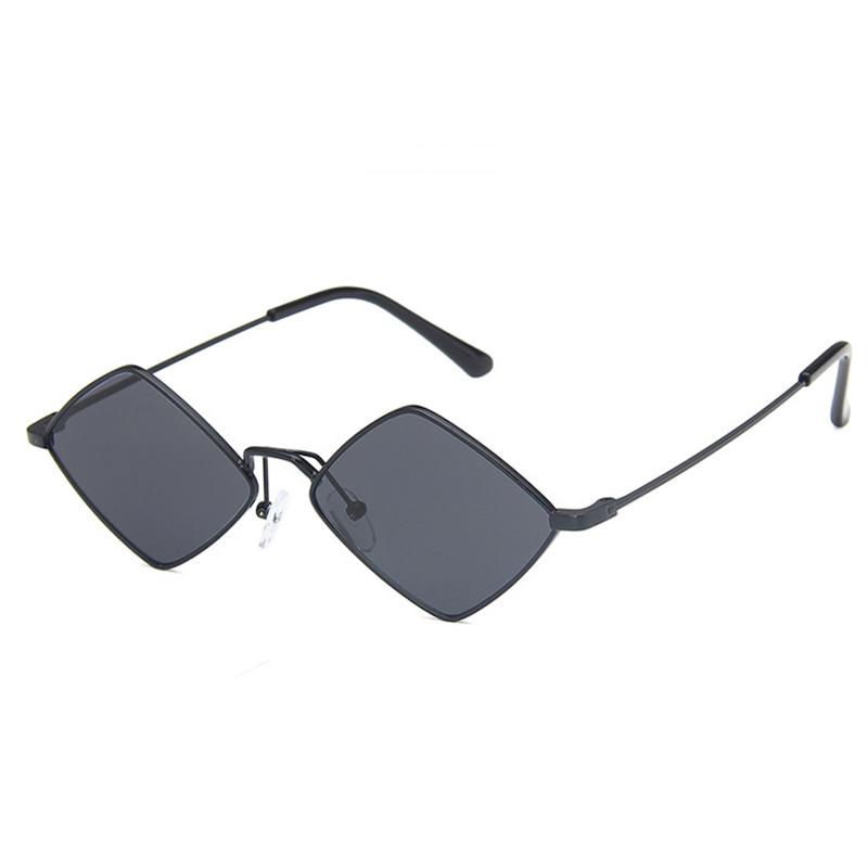 Punk Sunglasses Women Men Brand Designer Small Rhombus Sun Glasses Ladies Metal Frame Driving Eyewear Mujer