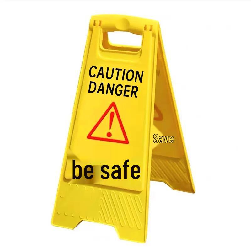 Warning A-Frame Sign: Slippery Floor, Wet Floor, Do Not Park, Under Repair