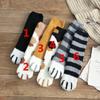 6 Pairs Autumn Winter Coral Velvet Socks Cute Cat Claw Socks For Women Girls Middle Tube Thickened Sleep Socks Home Floor Socks